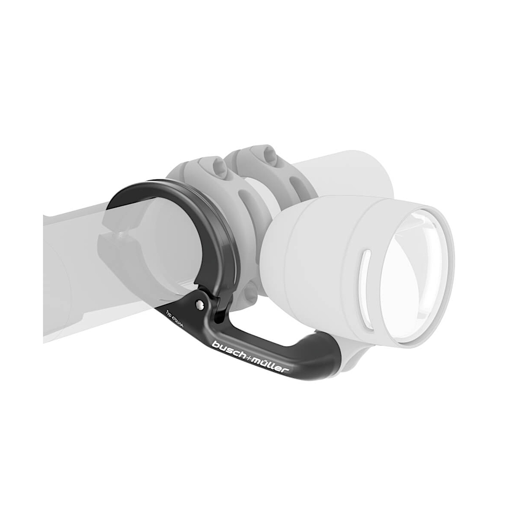 B&M Lampenhalter für Lenkermontage, einarmig B&M Lampenhalter für Lenkermontage, einarmig