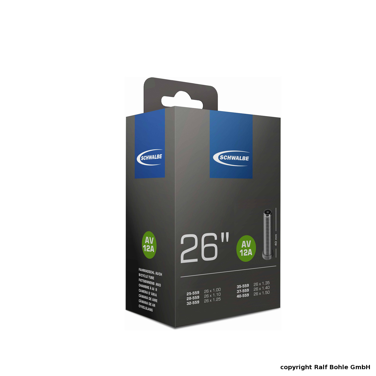 Schwalbe Schlauch schmal 26'' (Nr. 12A) Schwalbe Schlauch schmal 26'' (Nr. 12A)