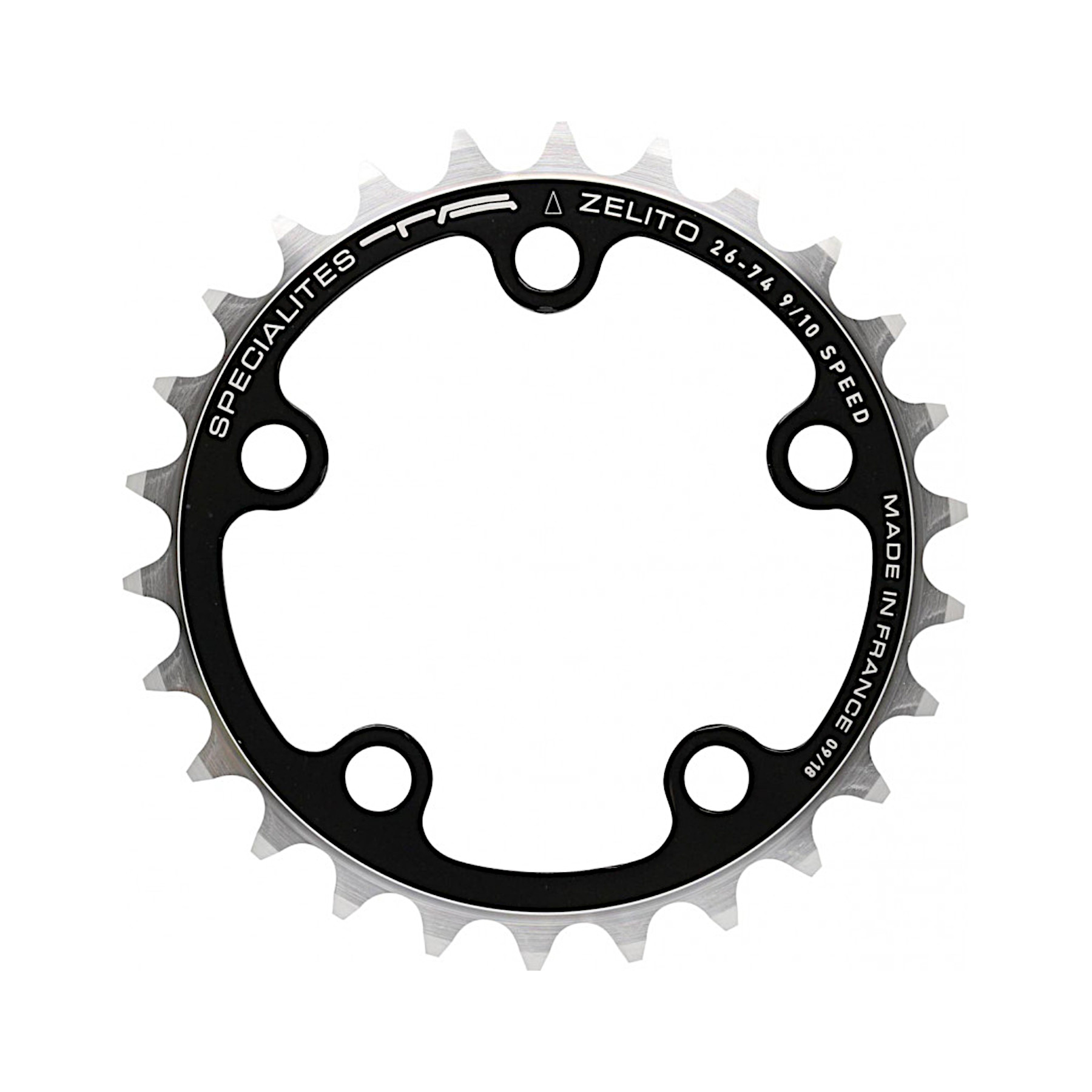 T.A. Zelito Kettenblatt innen, Lochkreis 74 mm T.A. Zelito Kettenblatt innen, Lochkreis 74 mm