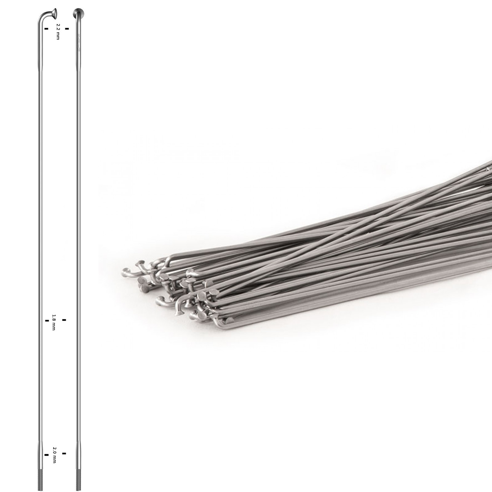 Sapim Force 3D Speiche silber Sapim Force 3D Speiche silber
